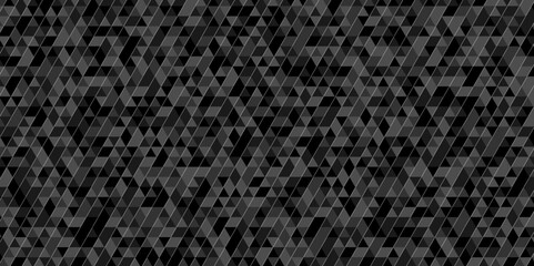 Fototapete - Minimal black and gray overlapping cube square low polygon texture wallpaper. abstract surface creative diamond pattern corporate. Vector polygon Mosaic triangle overlap texture background.	
