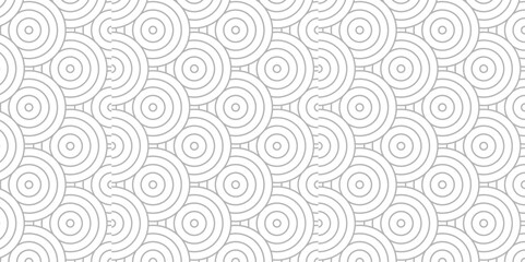 Poster - overlapping creative diamond circle abstract white and gray pattern background with waves texture. g