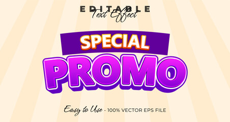 Poster - special promo editable text effect, 3d typography in graphic styles