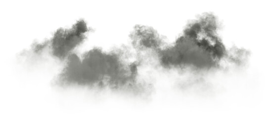 Aufkleber - Gray pollution fumes smog isolate transparent backgrounds 3d illustrations png