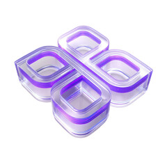 Poster - Abstract 3D rendering of a modern geometric shape with vibrant color gradients.