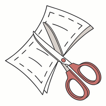 cut icon vector image