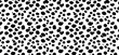 © VYCstore - Black and white dalmatian print pattern vector. Abstract dalmatian dog spots or skin fur texture background.