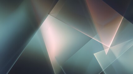 Poster - Overlapping Translucent Triangles with Soft Light and Color Gradients