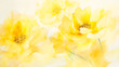 © olga - Elegant yellow floral design, watercolor style, evoking feelings of tranquility and natural beauty