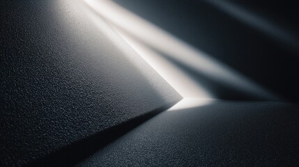 Poster - Low Saturation Triangle Surface With Light and Shadow Play