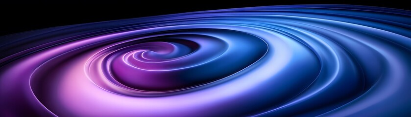 Fototapete - Abstract swirling design in shades of purple and blue.