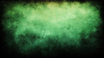 Poster - Rugged Green Background with Layered Grunge Textures for Design
