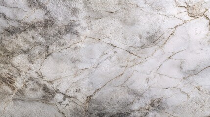 Poster - Muted Gray and White Distressed Marbled Surface Texture Design