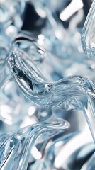 Fototapete - digital technology glass texture poster background