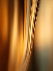 Poster - Abstract warm-toned wave pattern creating a soothing atmosphere with soft gradients