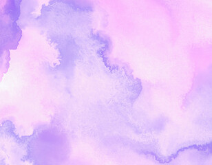Poster - abstract white purple watercolour background