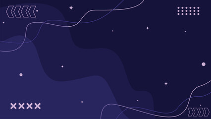 Futuristic Technology Background Template with Abstract Waves and Digital Elements