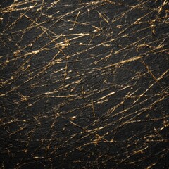 Poster - Dark textured surface with golden streaks.