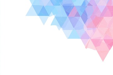 Poster - abstract geometric pattern of translucent triangles.