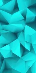 Poster - A vibrant teal polygon pattern.