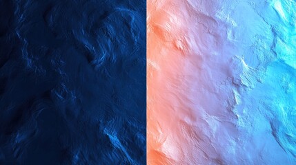 Poster - Abstract Backgrounds of Blue and Orange Waves Textures for Design