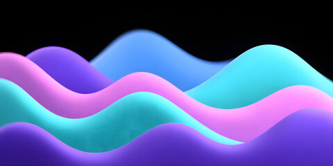 Poster - dynamic fluid color gradient background, abstract kv main visual business ppt background