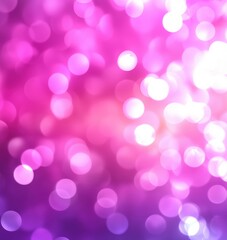Poster - Colorful bokeh background with pink and purple hues for creative designs and projects