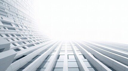 Poster - Modern Minimalist Architecture with Light and Blurred Facade Elements