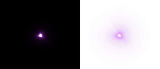 Aufkleber - camera flash flare 01 Effects, lens flare, shine, explosion, neon light, set. Light star blue png. Light sun purple png.