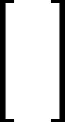 Fototapete - Text brackets icon. Black quotation marks. Curly braces, double symmetric and angle. Vintage typographic symbol calligraphic quote frame. Doodle, element lettering. Vector for punctuation math.