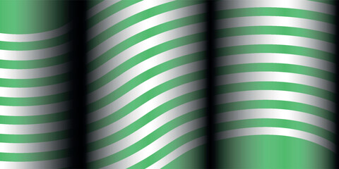 Poster - 3D simple green line pattern vector ilustration geometric-pattern, seamless-pattern, abstract-pattern for banner and cover