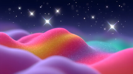 Poster - dynamic fluid color gradient background