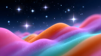 Poster - dynamic fluid color gradient background