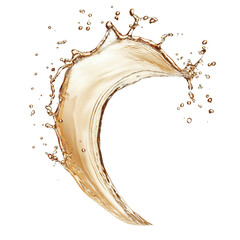 Poster - Dynamic Liquid Splash Isolated on Black Background for Design Use