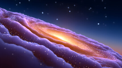 Wall Mural - an illustration of celestial wonders scene in cosmic nebulae