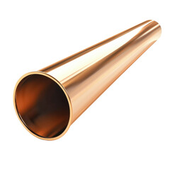 Wall Mural - shiny copper cone with smooth surface and reflective finish