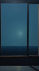 Wall Mural - window night sky astronomy.