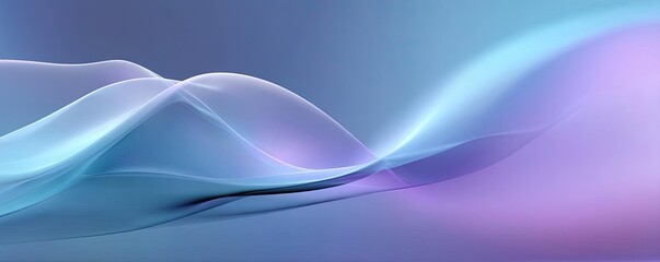 Poster - Soothing colors with positivity and focus through wellness concept. Abstract wave patterns in vibrant colors create a serene background.