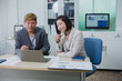 © Sorasit - Asian male and female employees are having a meeting to discuss the results of the first quarter of this year.