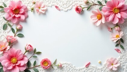 Intricate floral lace, delicate weave, white background, aesthetic, mesh, lace