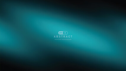 Aufkleber - Dark teal gradient background with smooth abstract light effect, modern and minimal style, suitable for digital design, technology, or presentation use
