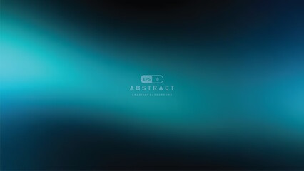 Poster - Dark teal gradient background with smooth abstract light and shadow, modern and calming, ideal for digital design, web, or presentation use