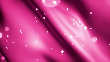 Aufkleber - Abstract Pink Fabric with Floating White Bokeh Lights Video Background