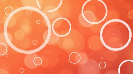 Fototapete - Abstract warm-toned background with floating circles of varying sizes, creating a playful and modern design suitable for many themes and presentations.