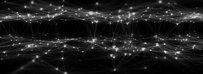Wall Mural - cyber network connection structure. technology connect big data. science background. business futuri