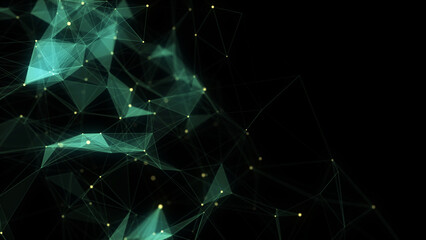 Sticker - network connection structure. technology connect big data. science background. business futuristic b