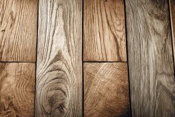 Poster - Detailed close-up of a wooden floor surface with rich grain patterns and natural variations in color, creating a warm and textured aesthetic for interiors.