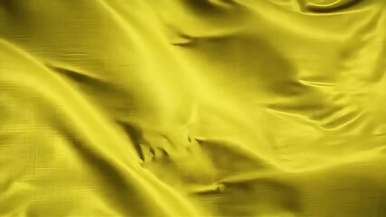 Poster - Flowing Golden Fabric: Abstract Motion of Silky Yellow Material in Gentle Waves