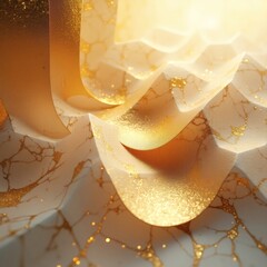 Aufkleber - Golden Marble Texture Background with light effect