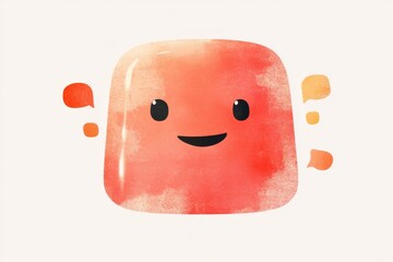 Poster - Cute and modern ai chatbot icon design for digital interfaces and branding
