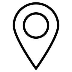 Fototapete - Location pin icon. Map pin place marker. Location icon. Map marker pointer icon set. GPS location symbol collection.