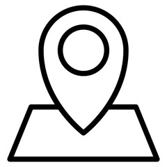 Fototapete - Location pin icon. Map pin place marker. Location icon. Map marker pointer icon set. GPS location symbol collection.