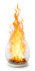 Fototapete - Fire spark overlay with smoke and flame background. Grill heat glow in cloud isolated transparent vector. Realistic flying orange sparkle abstract illustration. Hell bonfire fiery with hot cinder
 Set