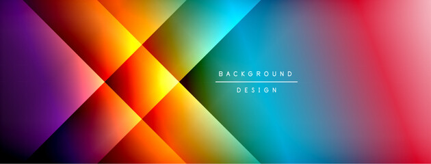 Poster - Vibrant abstract gradients overlap, creating dynamic colorful background. Text reads background design centered within image.